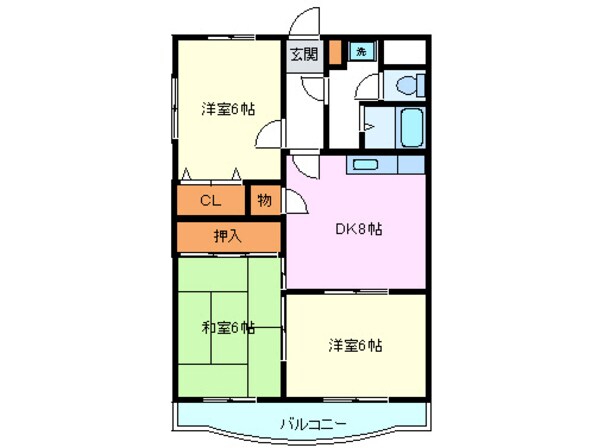 橘ストークスの物件間取画像